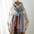 Women's Casual Plaid Imitation Cashmere Tassel Scarf