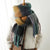 Women's Casual Plaid Imitation Cashmere Tassel Scarf