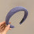 Women's Casual Preppy Style Rhombus Sponge Rib-Knit Hair Band