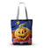 Women's Casual Pumpkin Bat Ghost Shopping Bags