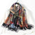 Women's Casual Retro Printing Satin Printing Scarf