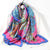 Women's Casual Retro Printing Satin Printing Scarf