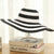 Women's Casual Simple Style Color Block Big Eaves Straw Hat