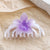 Women's Casual Simple Style Flower Plastic Resin Stoving Varnish Hair Claws