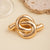 Women's Casual Simple Style Geometric Alloy Rubber Hair Clip Hair Tie