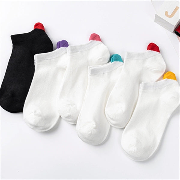 Women's Casual Simple Style Heart Shape Polyester Ankle Socks A Pair