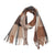 Women's Casual Simple Style Lattice Polyester Tassel Scarf