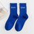 Women's Casual Minimalist Letter Cotton Crew Socks A Pair