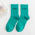 Women's Casual Simple Style Letter Cotton Crew Socks A Pair