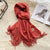 Women's Casual Simple Style Letter Rayon Polyester Tassel Scarf