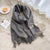 Women's Casual Simple Style Letter Rayon Polyester Tassel Scarf