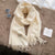 Women's Casual Simple Style Letter Rayon Polyester Tassel Scarf