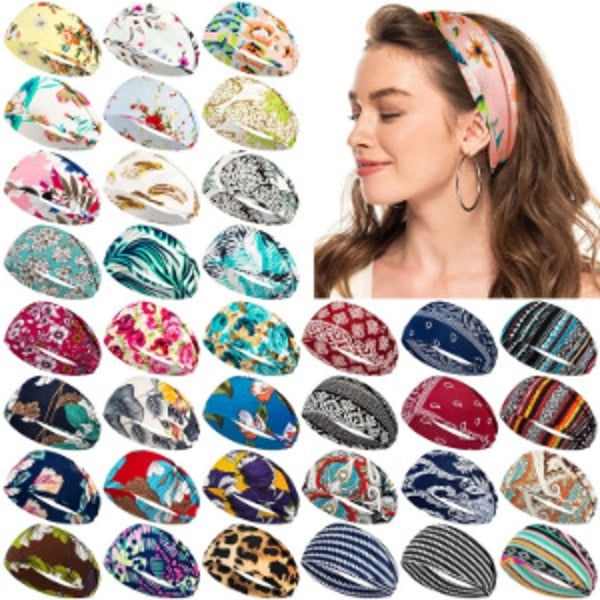 Women's Casual Simple Style Printing Cloth Hair Band