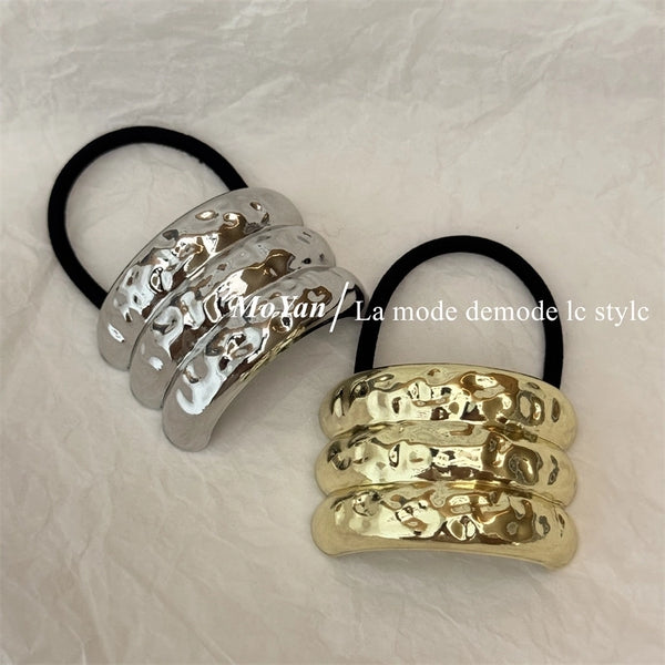 Women's Casual Simple Style Solid Color Alloy Plating Hair Tie