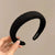 Women's Casual Simple Style Solid Color Sponge Inlay Rhinestones Hair Band