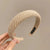 Women's Casual Simple Style Solid Color Sponge Inlay Rhinestones Hair Band