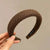 Women's Casual Simple Style Solid Color Sponge Inlay Rhinestones Hair Band