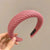 Women's Casual Simple Style Solid Color Sponge Inlay Rhinestones Hair Band