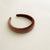 Women's Casual Simple Style Solid Color Velvet Handmade Hair Band