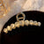 Women's Casual Simple Style Star Solid Color Alloy Metal Hollow Out Hair Clip Hairpin Hair Claws