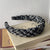 Women's Casual Simple Style Streetwear Plaid Cloth Rib-Knit Hair Band