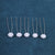 Women's Casual Simple Style U Shape Metal Plating Inlay Pearl Hairpin