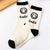 Women's Casual Smile Face Cotton Jacquard Crew Socks