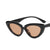 Women's Casual Solid Color Ac Cat Glasses Sunglasses