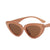 Women's Casual Solid Color Ac Cat Glasses Sunglasses