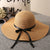 Women's Casual Solid Color Bowknot Big Eaves Sun Hat