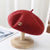 Women's Casual Solid Color Eaveless Beret Hat