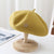 Women's Casual Solid Color Eaveless Beret Hat