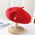 Women's Casual Solid Color Eaveless Beret Hat