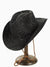 Women's Casual Solid Color Sequins Crimping Big Eaves Straw Hat