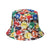 Women's Casual Streetwear Fruit Flat Eaves Bucket Hat