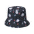 Women's Casual Streetwear Fruit Flat Eaves Bucket Hat