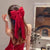 Women's Casual Sweet Solid Color Bow Knot Cloth Hair Clip