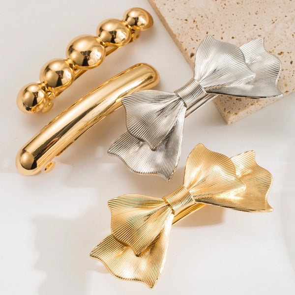 Women's Casual Vacation Classic Style Bow Knot Alloy Plating Hair Clip