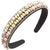 Women's Casual Vacation Classic Style Color Block Alloy Cloth Glass Inlay Rhinestones Glass Pearl Hair Band