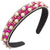 Women's Casual Vacation Classic Style Color Block Alloy Cloth Glass Inlay Rhinestones Glass Pearl Hair Band