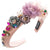 Women's Casual Vacation Classic Style Flower Alloy Cloth Plating Inlay Glass Pearl Hair Band