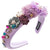 Women's Casual Vacation Classic Style Flower Alloy Cloth Plating Inlay Glass Pearl Hair Band