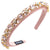 Women's Casual Vacation Classic Style Geometric Alloy Cloth Inlay Glass Hair Band