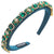 Women's Casual Vacation Classic Style Geometric Alloy Cloth Inlay Glass Hair Band