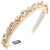 Women's Casual Vacation Classic Style Geometric Alloy Cloth Inlay Glass Hair Band