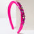 Women's Casual Vacation Classic Style Geometric Alloy Cloth Inlay Glass Hair Band