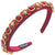 Women's Casual Vacation Classic Style Geometric Alloy Cloth Inlay Glass Hair Band