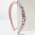 Women's Casual Vacation Classic Style Geometric Alloy Cloth Inlay Glass Hair Band