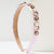 Women's Casual Vacation Classic Style Round Alloy Inlay Glass Pearl Hair Band