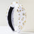 Women's Casual Vacation Classic Style Water Droplets Knot Alloy Inlay Glass Hair Band